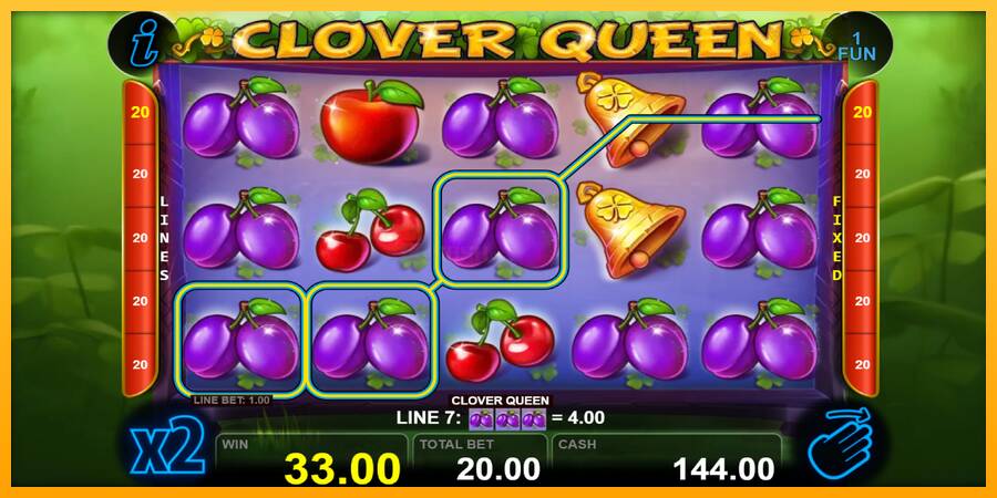 Clover Queen игрална машина за пари, снимка 4