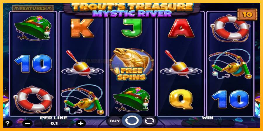 Trouts Treasure - Mystic River игрална машина за пари, снимка 1