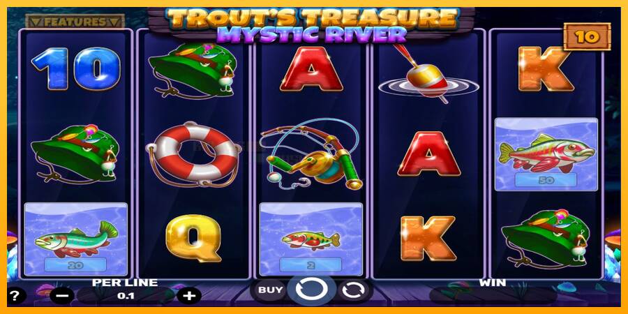 Trouts Treasure - Mystic River игрална машина за пари, снимка 3