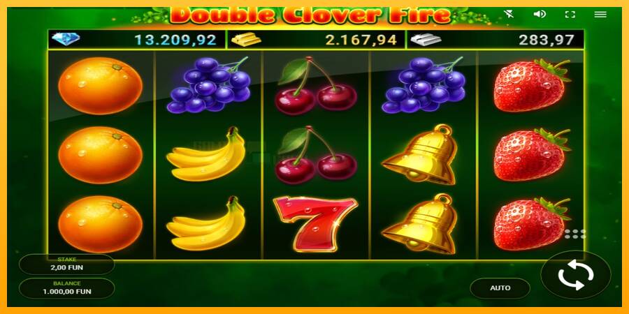 Double Clover Fire игрална машина за пари, снимка 1