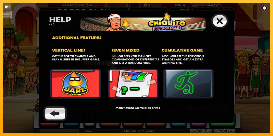 Chiquito FistroGames игрална машина за пари, снимка 7