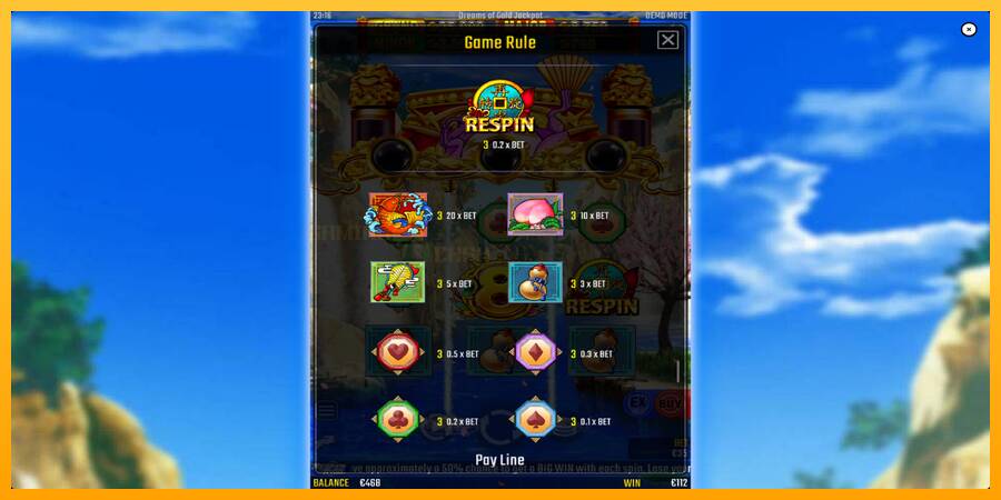 Dreams of Gold Jackpot игрална машина за пари, снимка 6