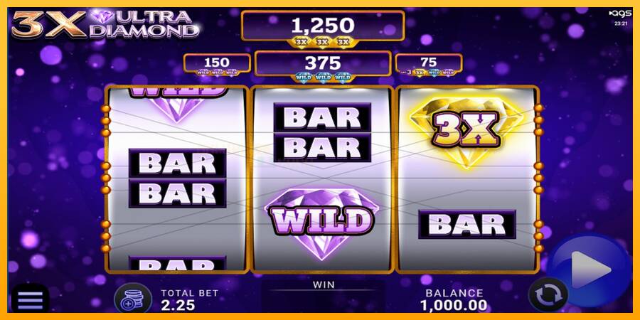 3x Ultra Diamond игрална машина за пари, снимка 1