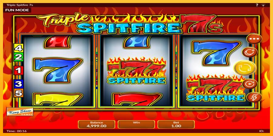 Triple 777 Spitfire игрална машина за пари, снимка 2