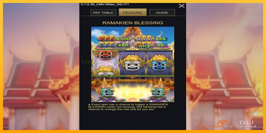 Ramakien Blessing игрална машина за пари, снимка 4