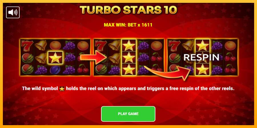 Turbo Stars 10 игрална машина за пари, снимка 1