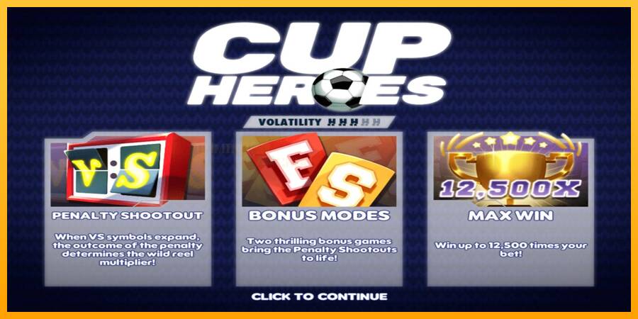 Cup Heroes игрална машина за пари, снимка 1