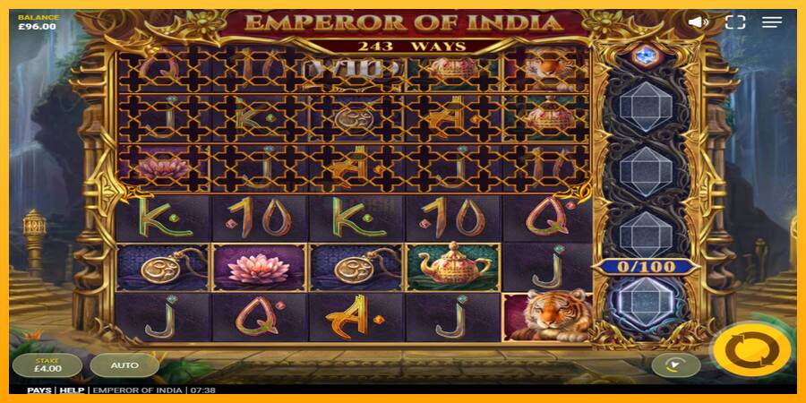 Emperor of India игрална машина за пари, снимка 2