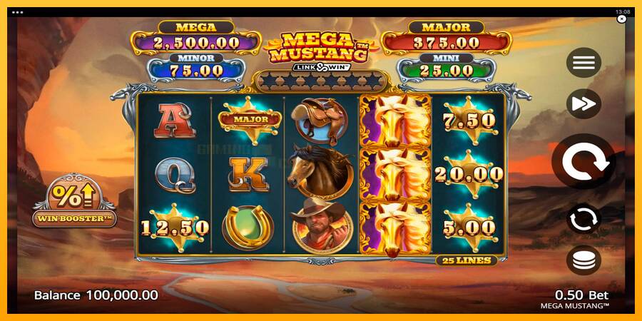 Mega Mustang игрална машина за пари, снимка 1