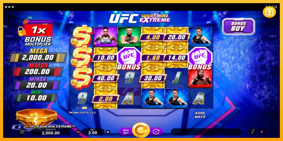 UFC Gold Blitz Extreme игрална машина за пари, снимка 1