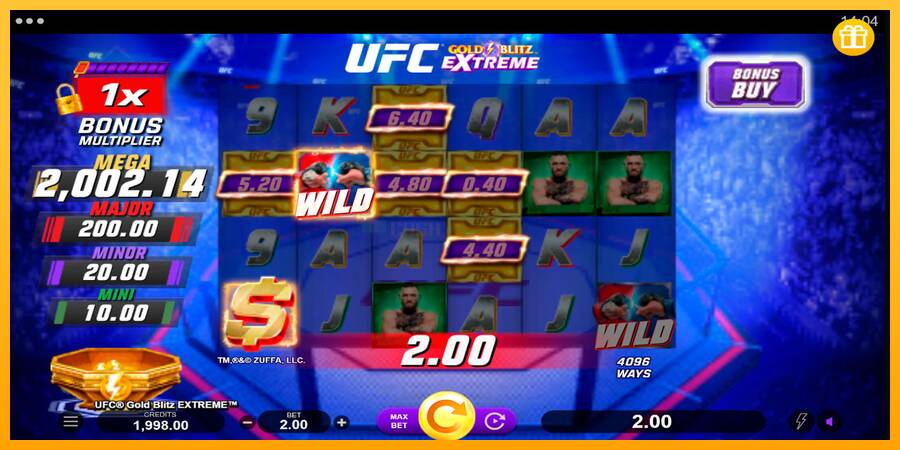 UFC Gold Blitz Extreme игрална машина за пари, снимка 2