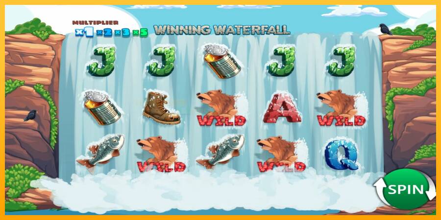 Winning Waterfall игрална машина за пари, снимка 1