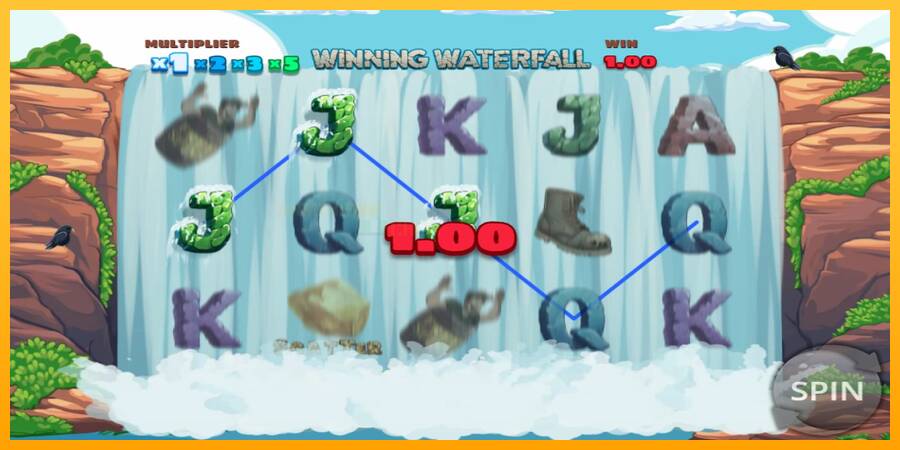 Winning Waterfall игрална машина за пари, снимка 2