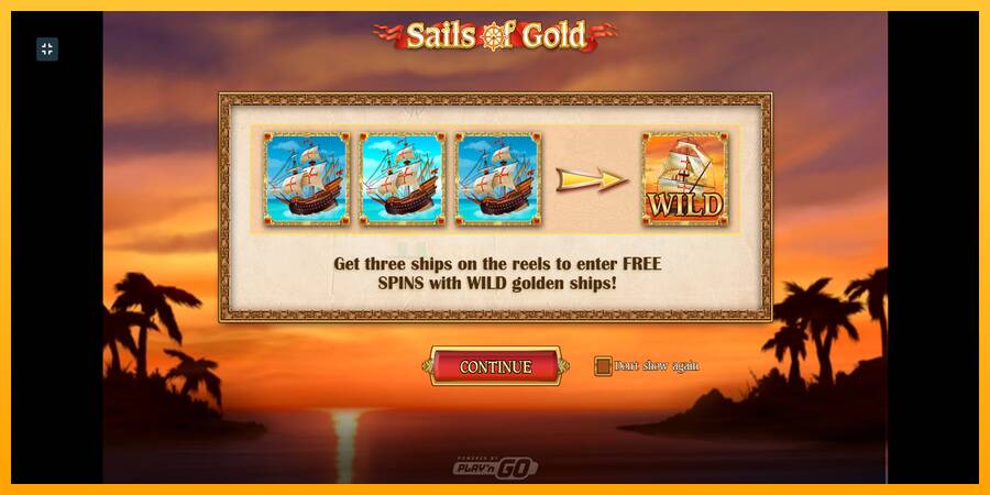 Sails of Gold игрална машина за пари, снимка 1