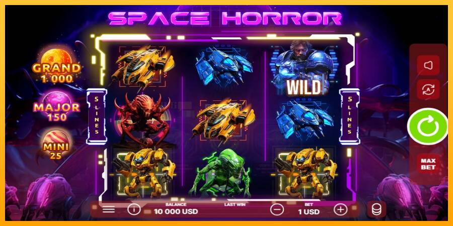 Space Horror игрална машина за пари, снимка 1