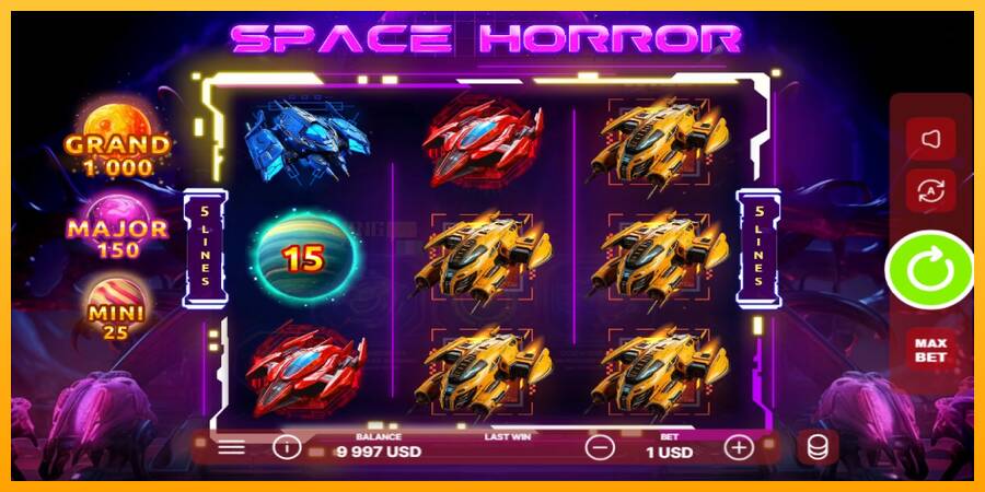 Space Horror игрална машина за пари, снимка 2