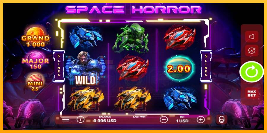 Space Horror игрална машина за пари, снимка 3