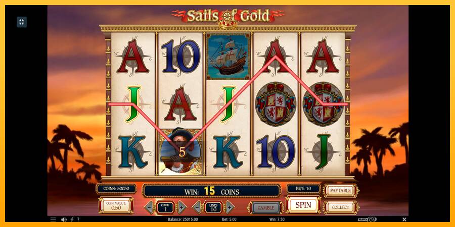 Sails of Gold игрална машина за пари, снимка 6