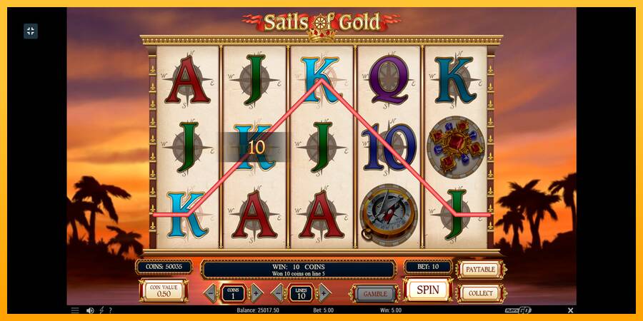 Sails of Gold игрална машина за пари, снимка 7