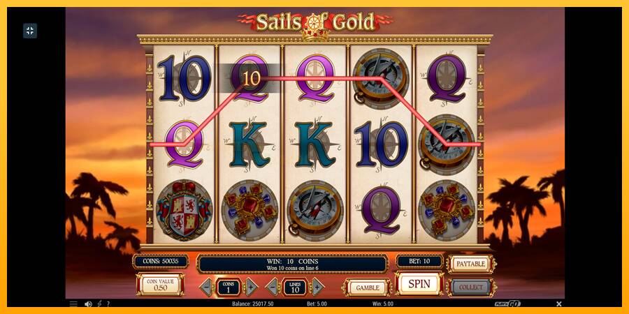 Sails of Gold игрална машина за пари, снимка 9