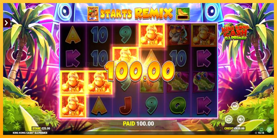 King Kong Cash DJ Prime8 Rapid Fire Jackpots игрална машина за пари, снимка 4