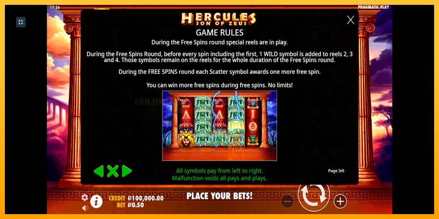 Hercules Son of Zeus игрална машина за пари, снимка 5