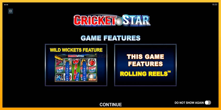 Cricket Star игрална машина за пари, снимка 1