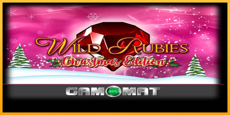 Wild Rubies Сhristmas Edition игрална машина за пари, снимка 1