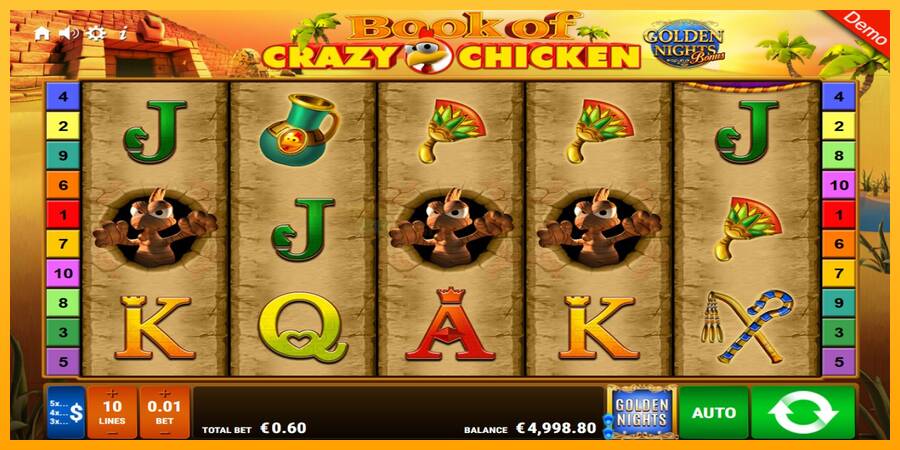 Book of Crazy Chicken Golden Nights игрална машина за пари, снимка 2