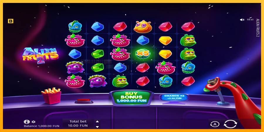 Alien Fruits 2 игрална машина за пари, снимка 2