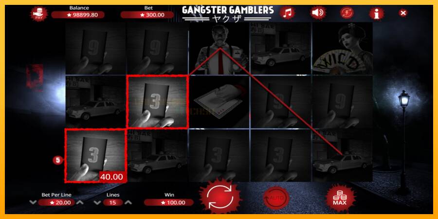 Gangster Gamblers игрална машина за пари, снимка 3