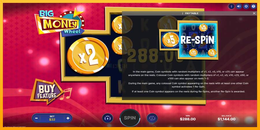 Big Money Wheel игрална машина за пари, снимка 6