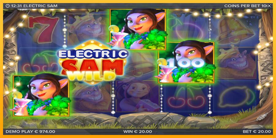 Electric Sam игрална машина за пари, снимка 4