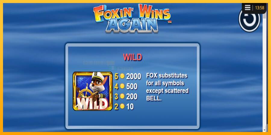 Foxin Wins Again игрална машина за пари, снимка 5