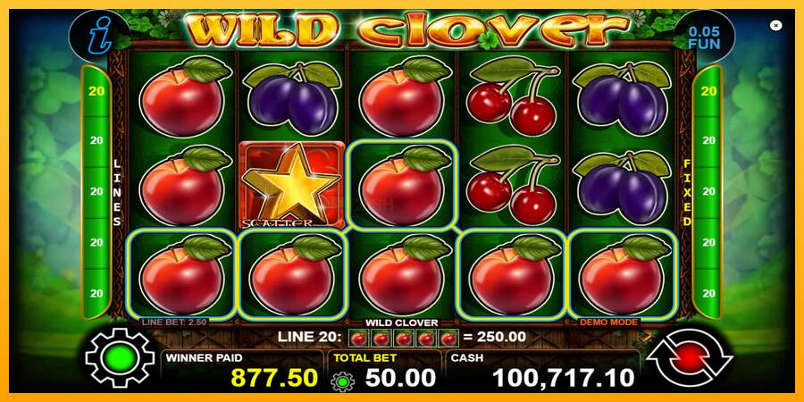 Wild Clover игрална машина за пари, снимка 3