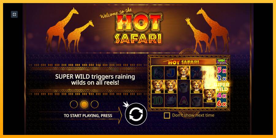 Hot Safari игрална машина за пари, снимка 1