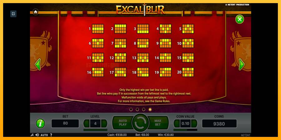 Excalibur игрална машина за пари, снимка 9