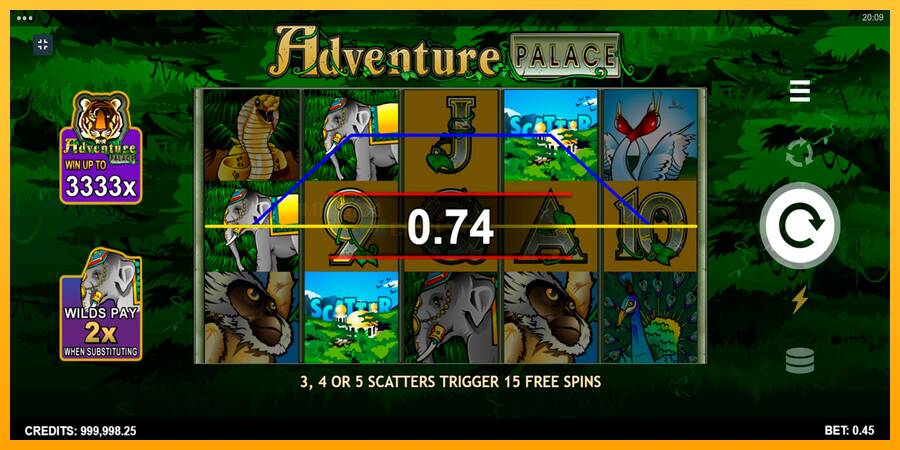 Adventure Palace игрална машина за пари, снимка 4