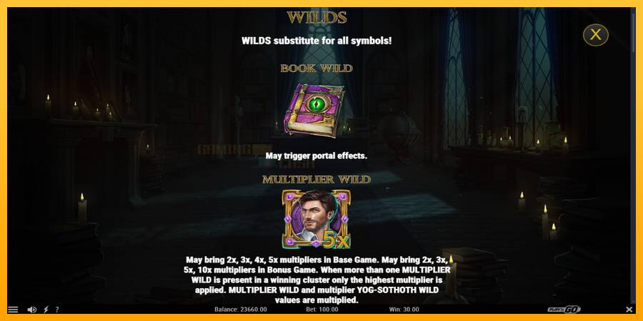 Rich Wilde and the Tome of Insanity игрална машина за пари, снимка 5