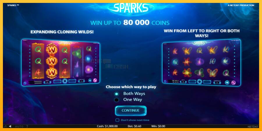 Sparks игрална машина за пари, снимка 1