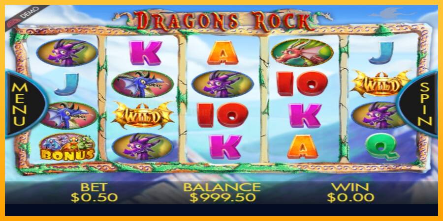 Dragons Rock игрална машина за пари, снимка 2