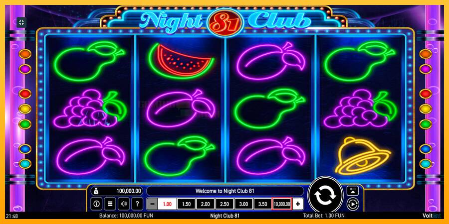 Night Club 81 игрална машина за пари, снимка 2