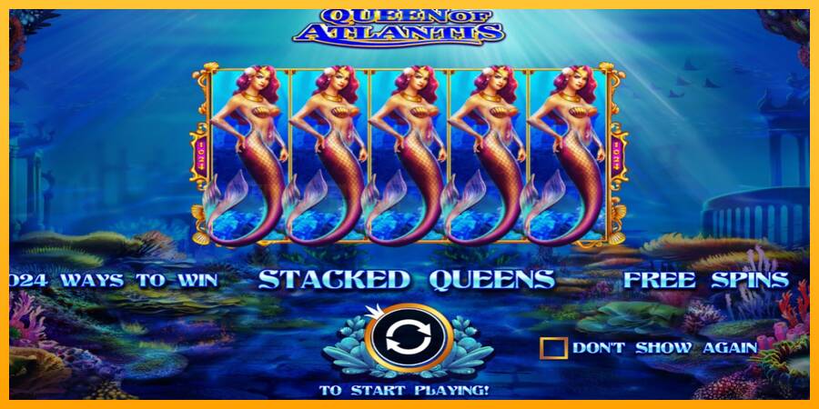 Queen of Atlantis игрална машина за пари, снимка 1