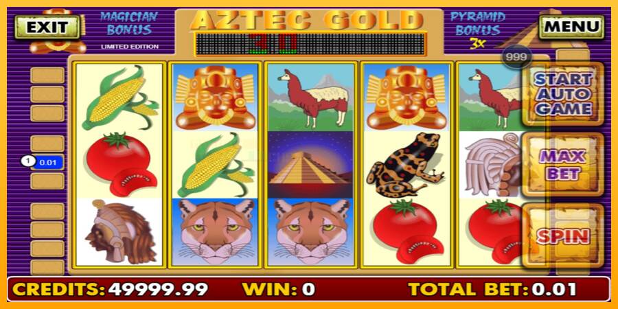 Aztec Gold игрална машина за пари, снимка 1