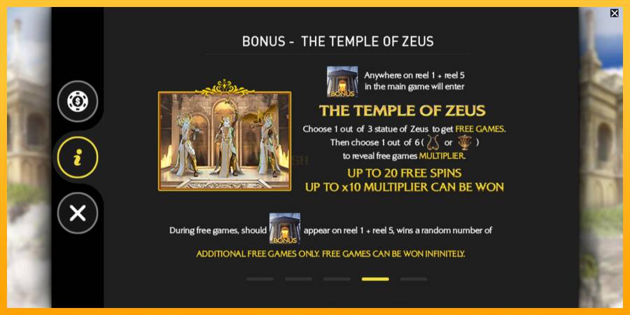 Zeus King of Gods игрална машина за пари, снимка 6