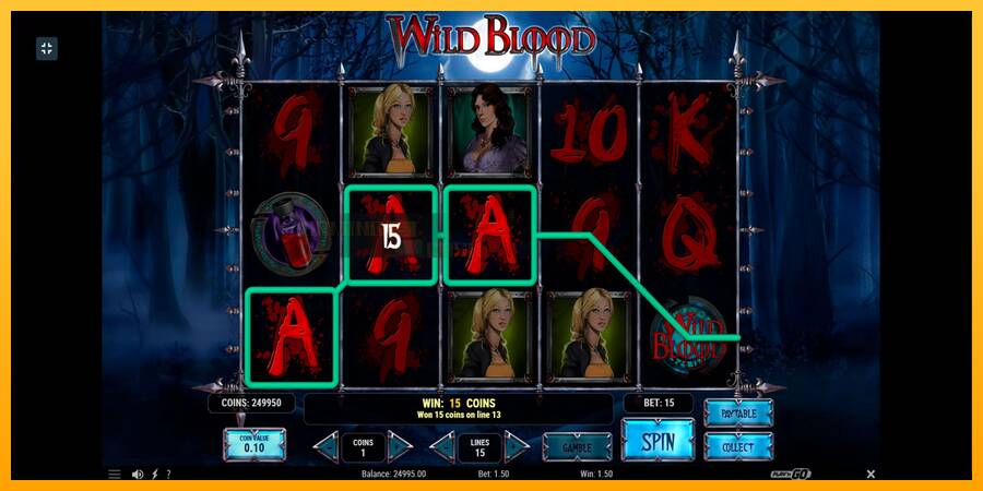 Wild Blood игрална машина за пари, снимка 3