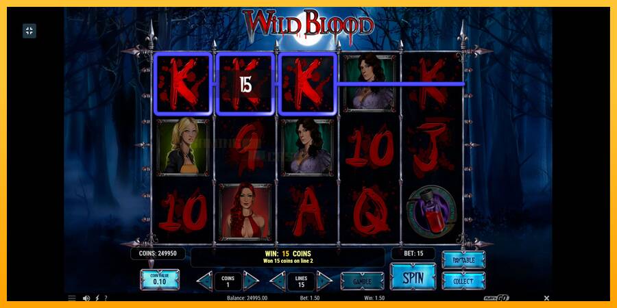 Wild Blood игрална машина за пари, снимка 4