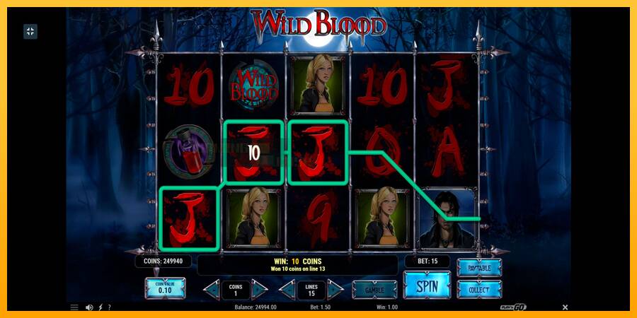 Wild Blood игрална машина за пари, снимка 6