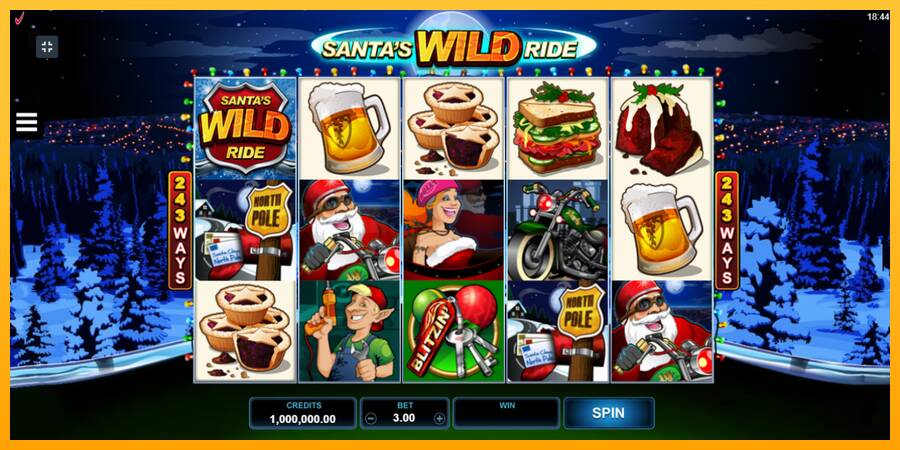 Santas Wild Ride игрална машина за пари, снимка 2