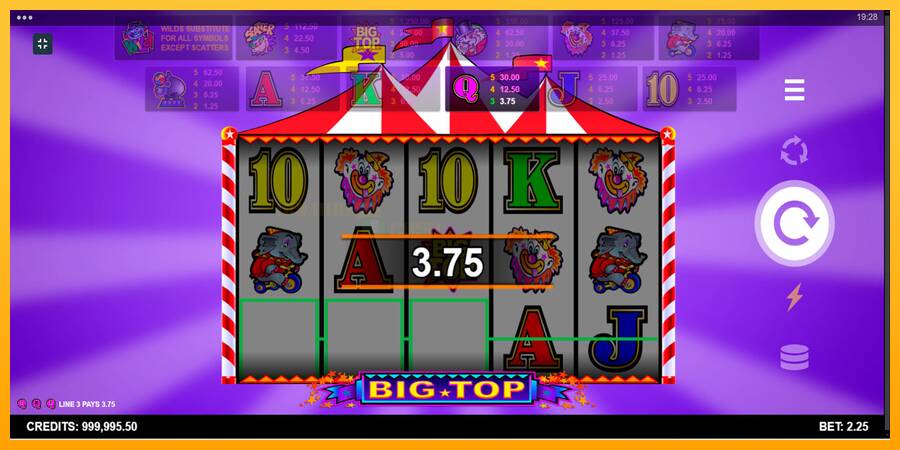 Big Top игрална машина за пари, снимка 2